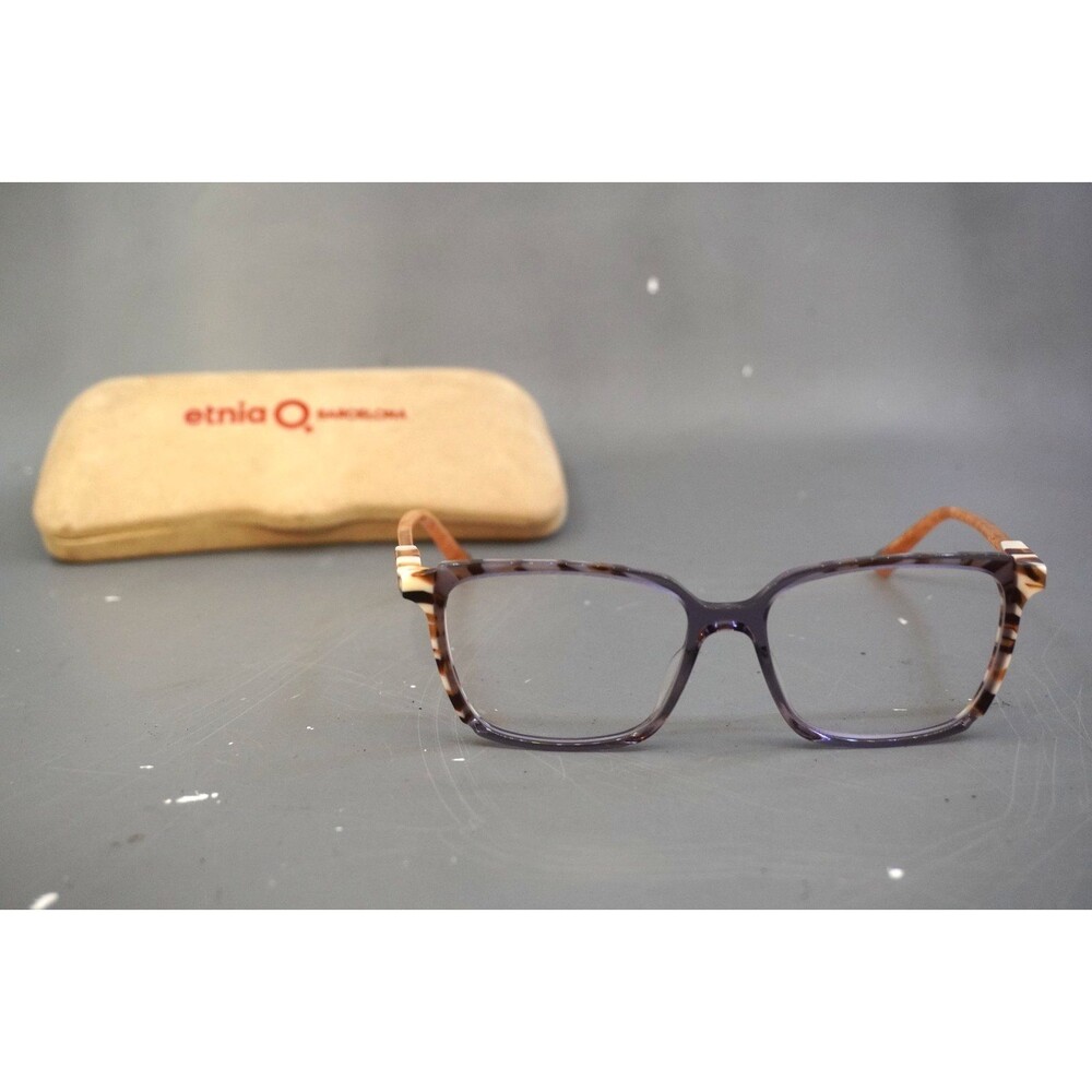 Etnia Barcelona SUSSEX PUZE Eyeglasses Purple Zebra Frame Only 53-15-138 Glasses